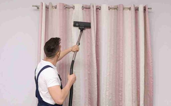 Cleaning Dusty Curtains