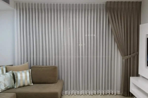 Cover an Entire Wall with Curtains