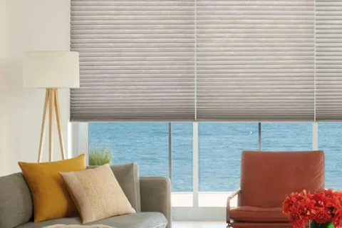 Living Room With Blind